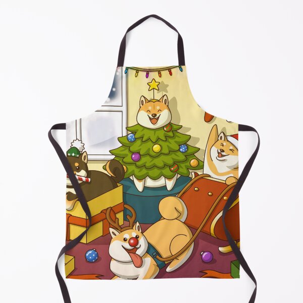 Item preview, Ukiyosou Shibas (Christmas) designed and sold by Kyna Arts.
