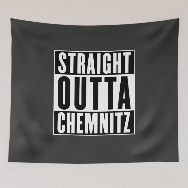Item preview, Straight outta Chemnitz (black and white) designed and sold by VEB Ostladen.