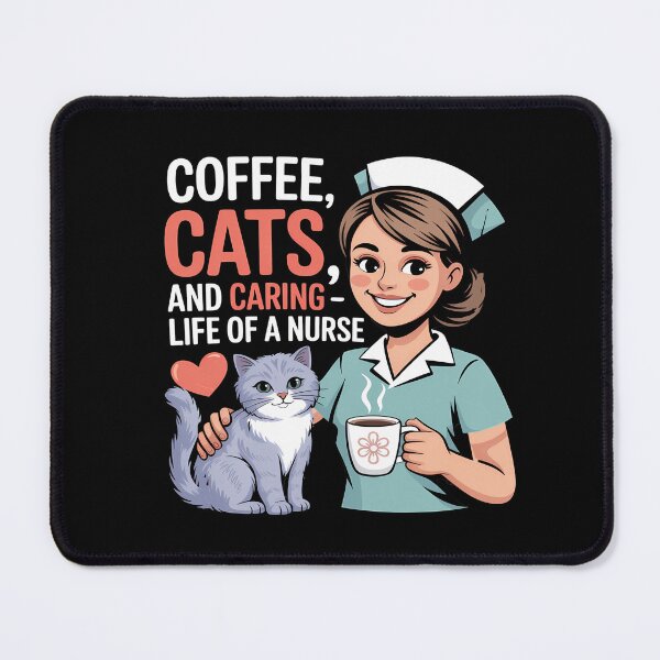 Item preview, Nurse by Day, Cat Mom by Night, Yoga Lover Always designed and sold by WowChik.