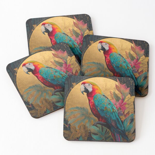 Item preview, Golden Tropical Macaw – Vibrant Parrot Artwork designed and sold by Studioderi.