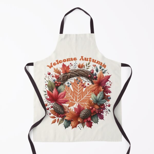 Item preview, Welcome Autumn Wreath – Cozy Fall Leaves and Pinecones Seasonal Design designed and sold by Dantin.