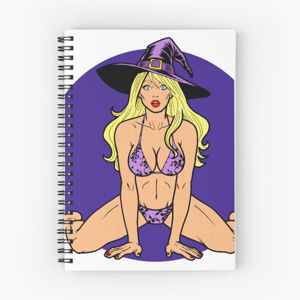 Item preview, Purple Hatted Witch Pinup designed and sold by SolefulStickers.
