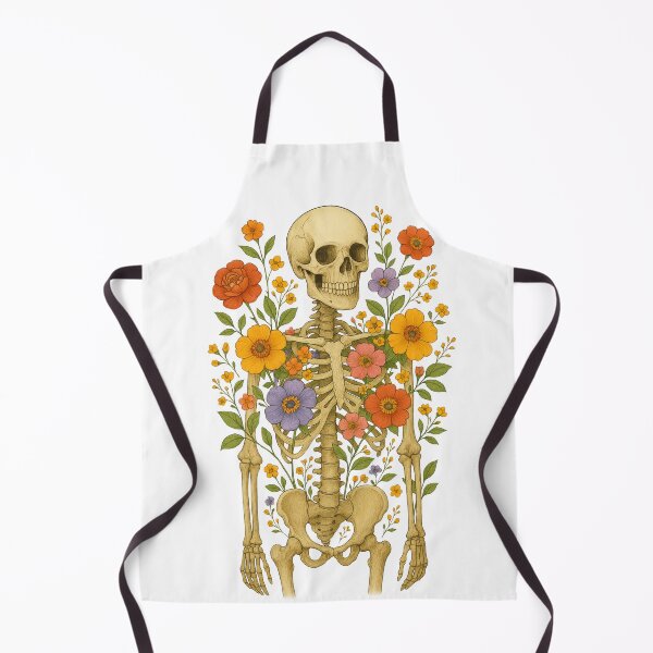 Item preview, Flowering skeleton designed and sold by PopCultureAndStuff.