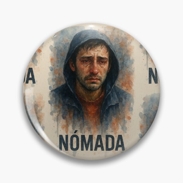 Item preview, NOMAD — Watercolor portrait of a migrant man. By COLORALMY designed and sold by Coloralmy.
