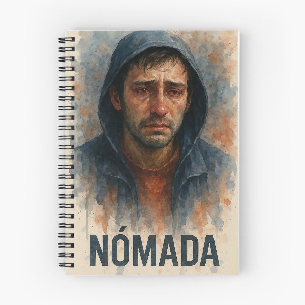 Item preview, NOMAD — Watercolor portrait of a migrant man. By COLORALMY designed and sold by Coloralmy.