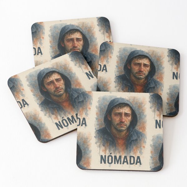 Item preview, NOMAD — Watercolor portrait of a migrant man. By COLORALMY designed and sold by Coloralmy.