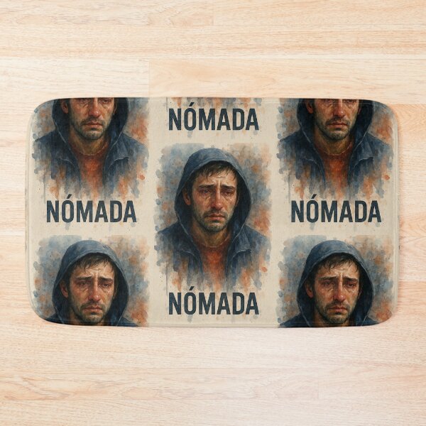 Item preview, NOMAD — Watercolor portrait of a migrant man. By COLORALMY designed and sold by Coloralmy.