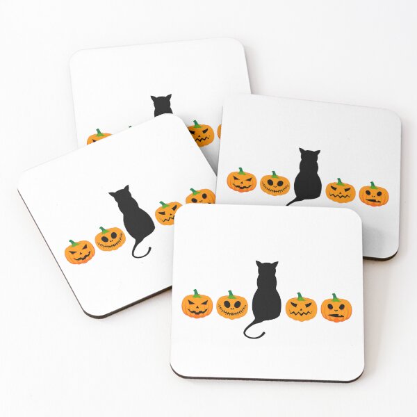 Item preview, Black Cat & Pumpkin Halloween Series designed and sold by Moonssa Design.