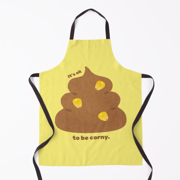 Item preview, It’s OK to Be Corny – Funny Poop Emoji Pun Design designed and sold by uniQuin.
