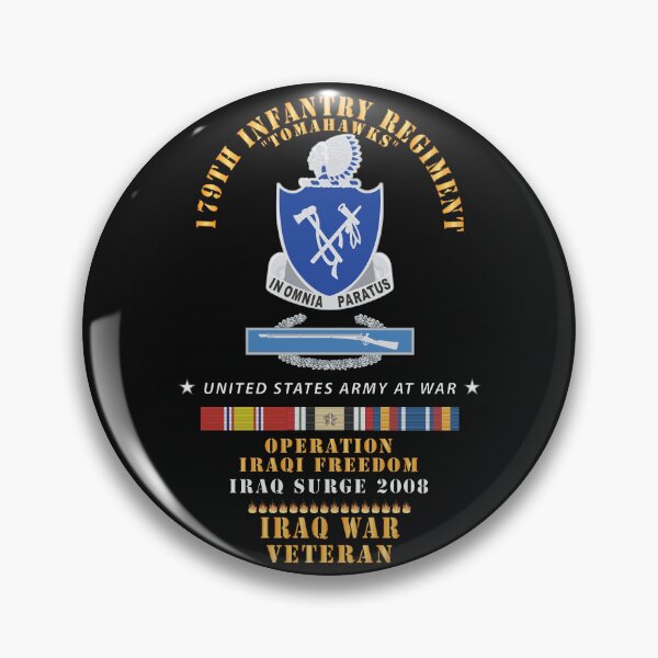 Item preview, Army - DUI - 179th Infantry Regiment - Tomahawks - Iraq Surge 2008 w CIB -  OIF - IRAQ SVC X 300 designed and sold by Military Insignia Products.