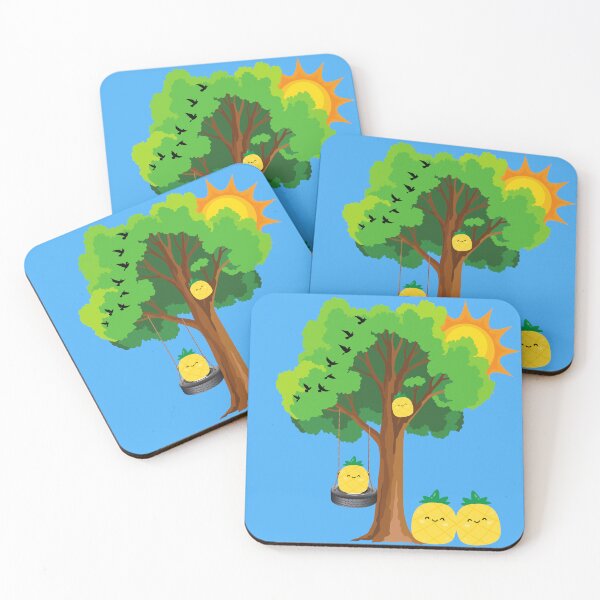 Item preview, Pineapples Playing Outside at the Tree designed and sold by Sailing Llamas.