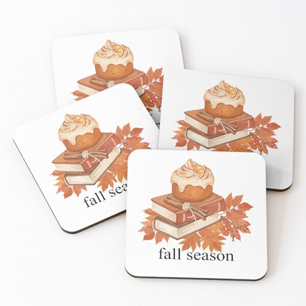 Item preview, Cozy Autumn Books And Dessert Illustration on white designed and sold by designsoftinaa.