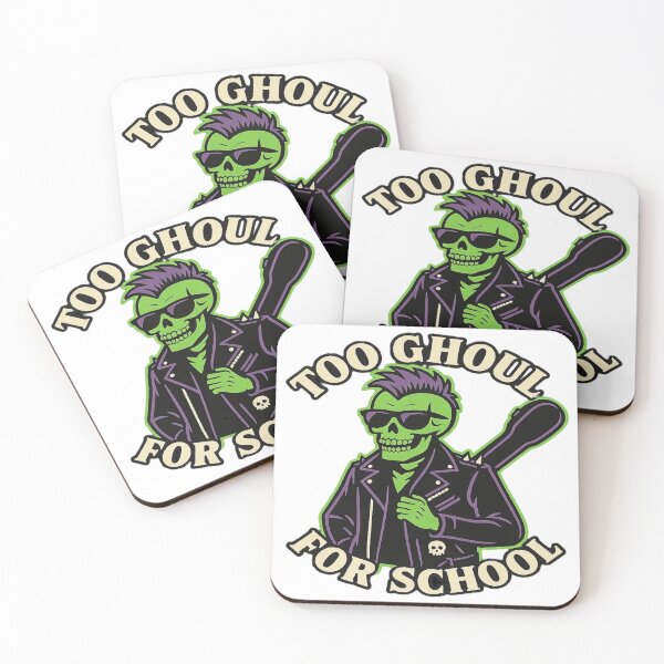 Item preview, Too Ghoul for School Punk Rock Halloween Skeleton Design designed and sold by Rockbuster Merch.