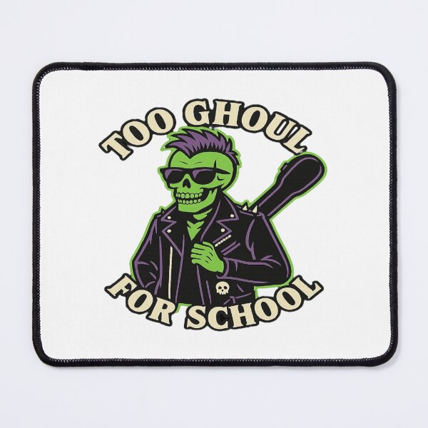 Item preview, Too Ghoul for School Punk Rock Halloween Skeleton Design designed and sold by Rockbuster Merch.