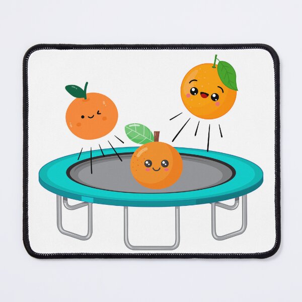 Item preview, Oranges jumping on a trampoline designed and sold by Sailing Llamas.