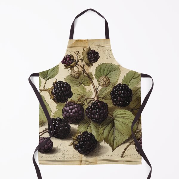 Item preview, Vintage Botanical Plate – Blackberries designed and sold by Antik by Schulz.