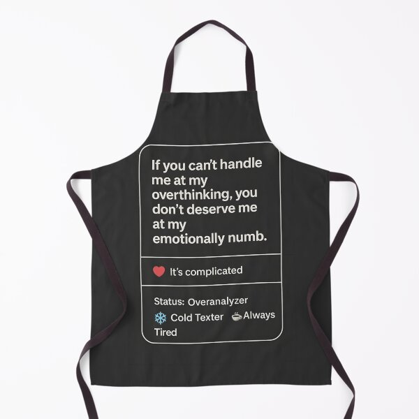 Item preview, Overthinking and Emotionally Numb Dating Profile Meme designed and sold by VoidBloom Studio.