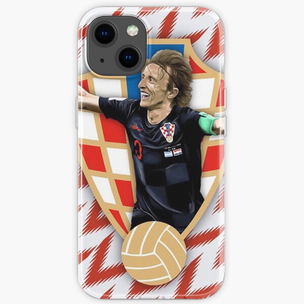 Luka Modric von Real Madrid und Kroatien Nationalmannschaft iPhone Flexible Hülle