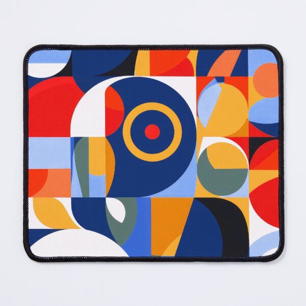 Item preview, Mid-Century Modern Geometric Pattern In Blues And Yellow designed and sold by DEC02.