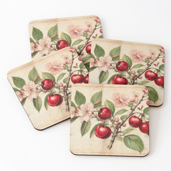 Item preview, Vintage Botanical Illustration – Cherries designed and sold by Antik by Schulz.