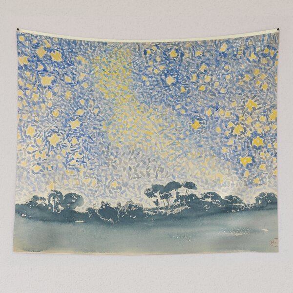 Item preview, Landscape with Stars by Henri-Edmond Delacroix designed and sold by AnimaliaStar.