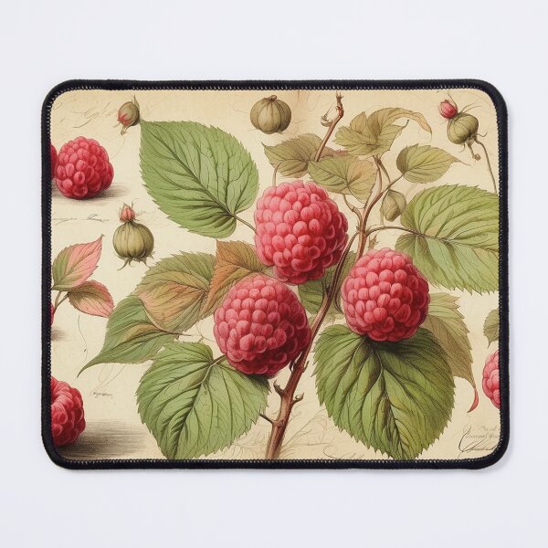 Item preview, Antique Botanical Study – Raspberries designed and sold by Antik by Schulz.