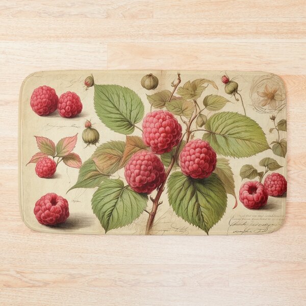 Artikelvorschau, Antique Botanical Study – Raspberries entworfen und verkauft von Antik by Schulz.