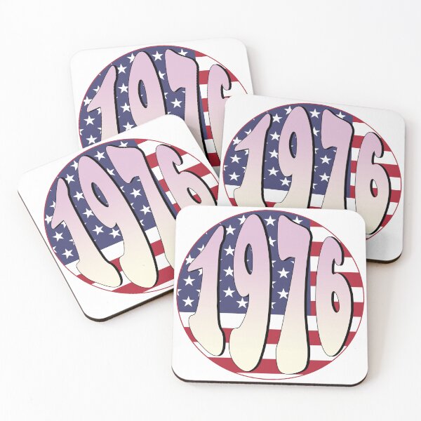 Item preview, 1976 Round Badge Design with US Flag designed and sold by Aux Arc.