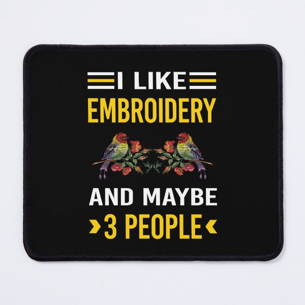 Item preview, I Like 3 People Embroidery Embroidering Embroider designed and sold by maymorto.