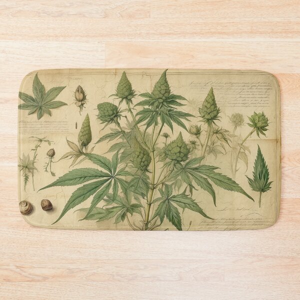 Item preview, Vintage Botanical Illustration – Cannabis Sativa designed and sold by Antik by Schulz.
