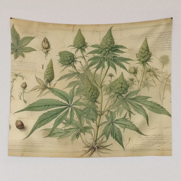 Item preview, Vintage Botanical Illustration – Cannabis Sativa designed and sold by Antik by Schulz.