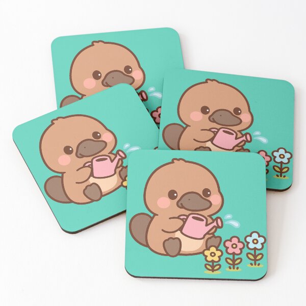 Item preview, Ornitorrinco Jardinero Kawaii designed and sold by Ahau Designs.
