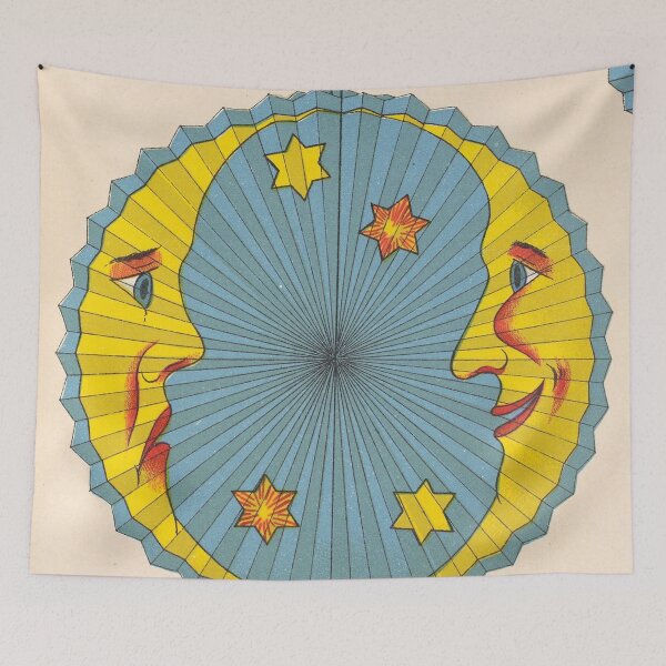 Item preview, Anonymous Paper Lantern - Two Crescent Moons designed and sold by AnimaliaStar.