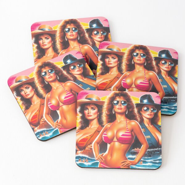 Item preview, Retrowave Summer Girls designed and sold by PulpVintage.