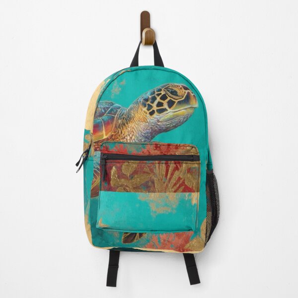 Item preview, Golden Ocean Turtle – Vibrant Underwater Wildlife Art designed and sold by Studioderi.