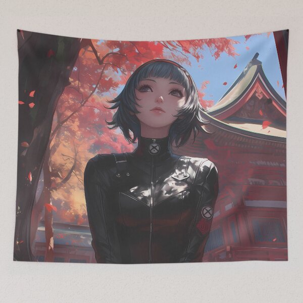 Item preview, Persona Game Makoto Niijima Persona5 Anime Sakura Leather Tartan Elegance designed and sold by earlobejerk.
