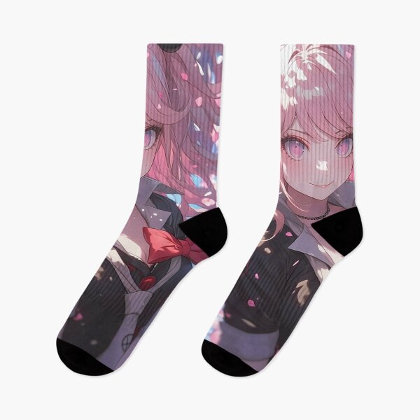 Item preview, Junko Enoshima Danganronpa Anime Sakura Blossom Twin Tails Mischief designed and sold by earlobejerk.