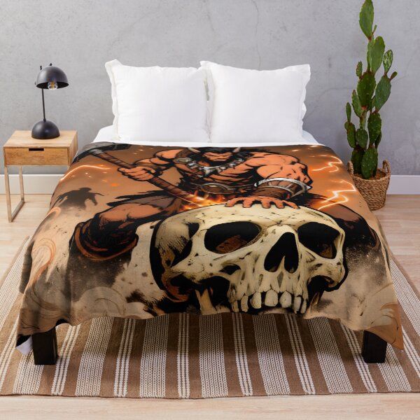 Item preview, dnd barbarian Skullcrusher of the Wastelands designed and sold by Uglyandcute.