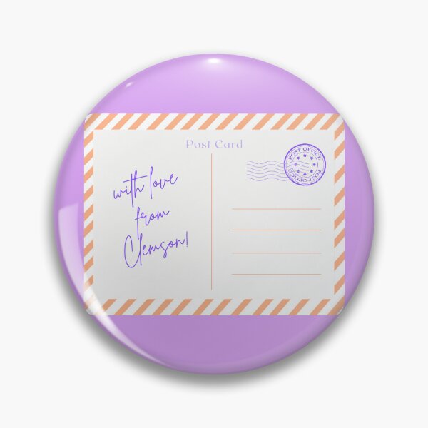 Item preview, Clemson Postcard Wall Art Print designed and sold by Emma Wray's Designs.