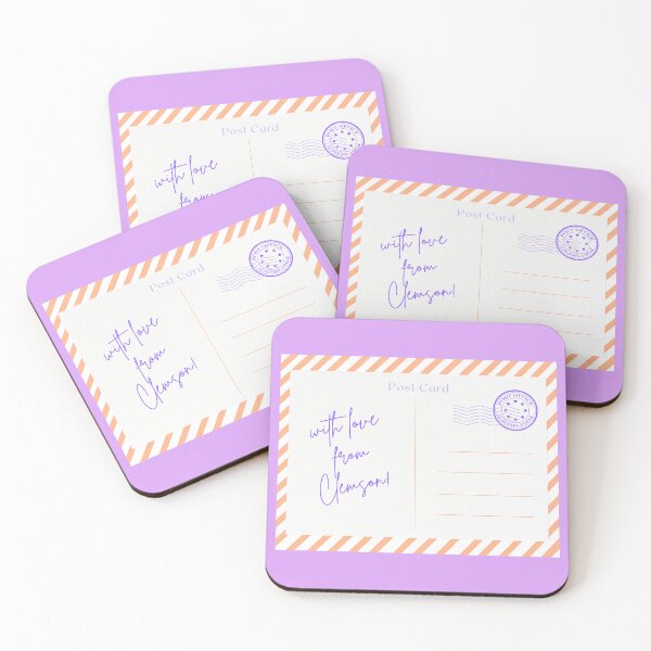 Item preview, Clemson Postcard Wall Art Print designed and sold by Emma Wray's Designs.