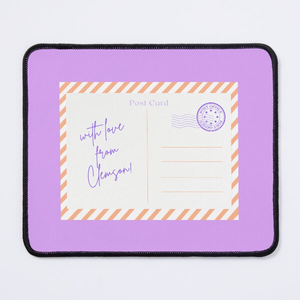 Item preview, Clemson Postcard Wall Art Print designed and sold by Emma Wray's Designs.