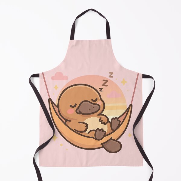 Item preview, Kawaii Platypus Sleeping in Hammock designed and sold by Ahau Designs.