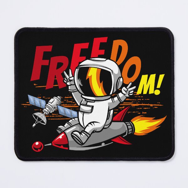 Item preview, Astronaut Freedom Rocket Space Adventure Art designed and sold by NocturnalEngg.