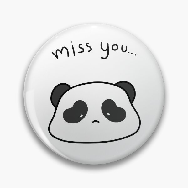 Item preview, Cute Sad Panda Cartoon | “I Miss You” Kawaii Illustration designed and sold by MukuuShop.
