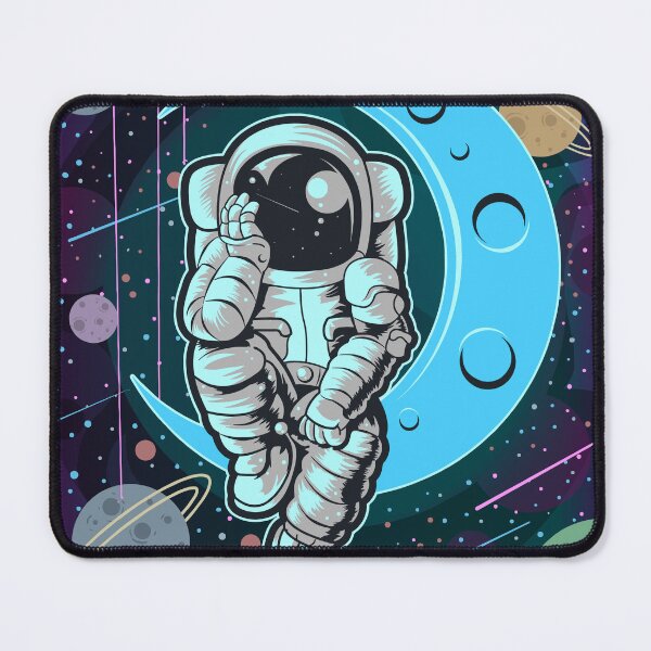 Item preview, Astronaut Dreaming on the Moon | Cosmic Space Art designed and sold by NocturnalEngg.