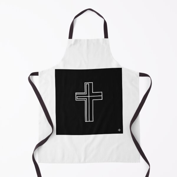 Item preview, Croce Minimal Line Art – Bianco su Nero designed and sold by vincentfz1.