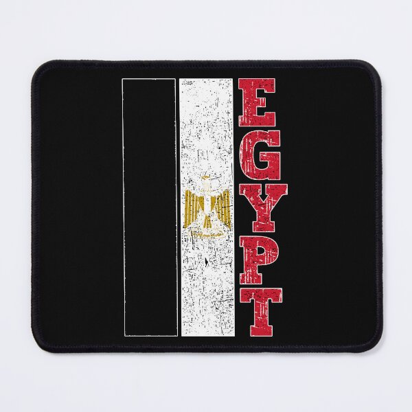Item preview, Grunge Egypt Flag – Distressed Vintage Egyptian Flag Design | Red Text designed and sold by PearlMoonGrapes.