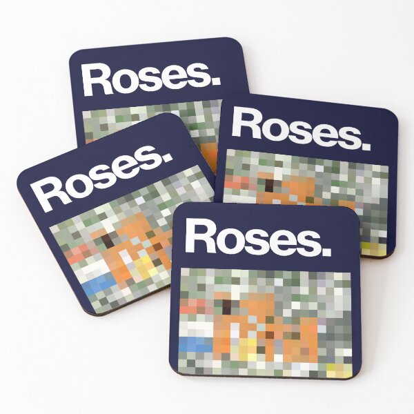 Item preview, Roses in Pixels designed and sold by modernistdesign.