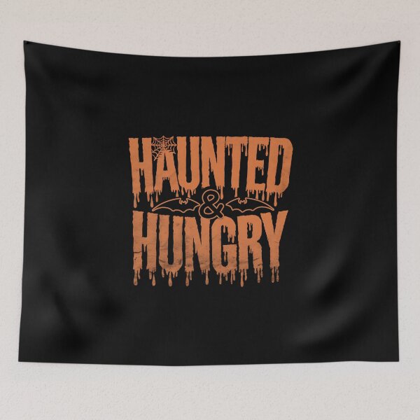 Item preview, Grunge Horror Quote - Haunted & Hungry  designed and sold by Dazzle-Sizzle.
