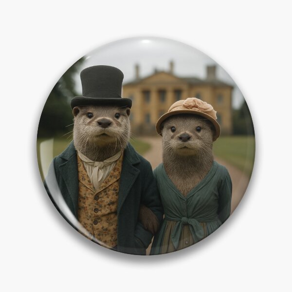 Item preview, Regency Period Otters on Their Country Estate designed and sold by Tridentulus.